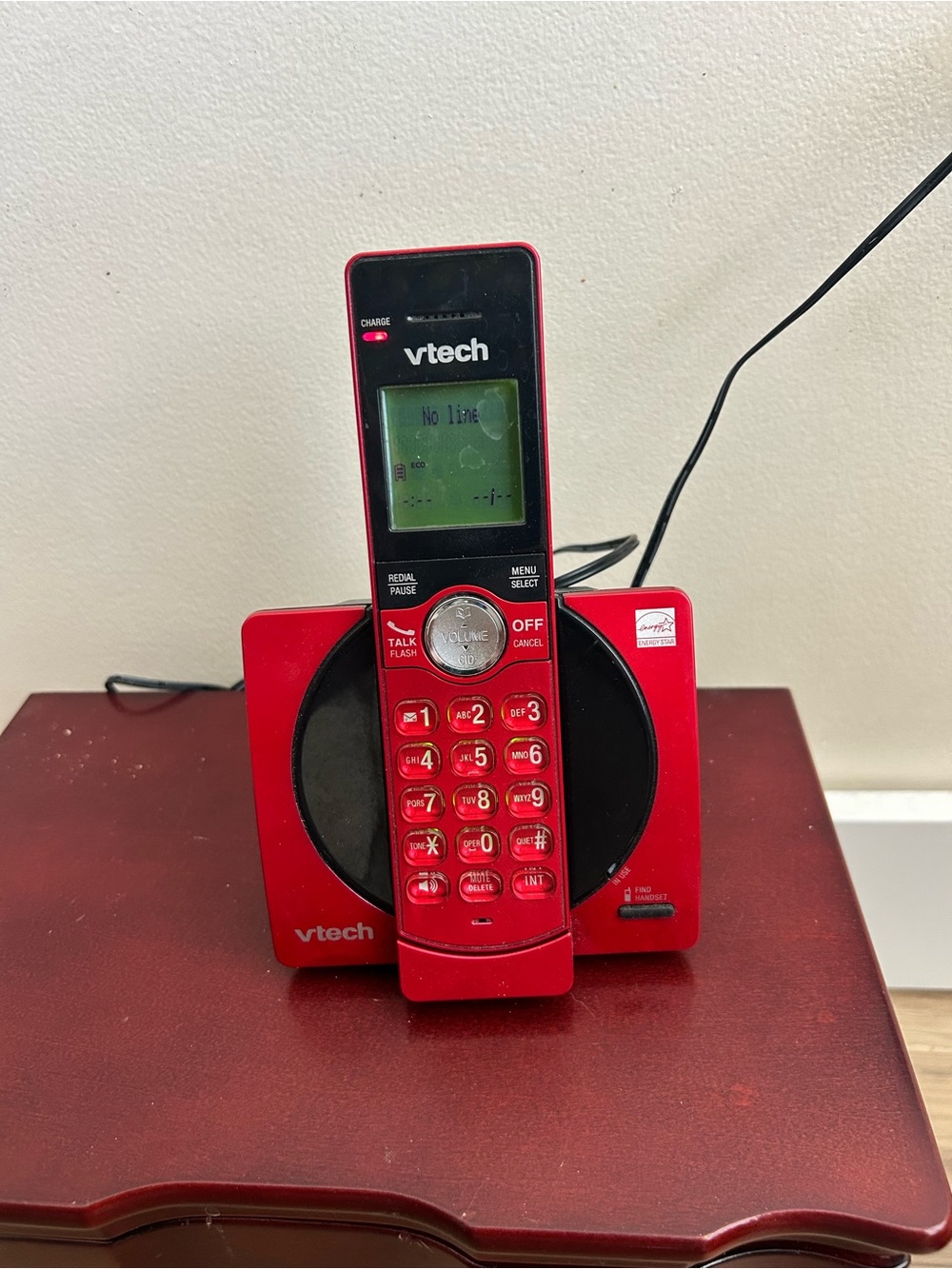 VTech CS6919-16 DECT 6.0 Cordless Phone with Caller ID and Handset Red
